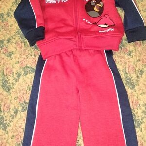 Angry Birds Kids Red and Black Jogger Set